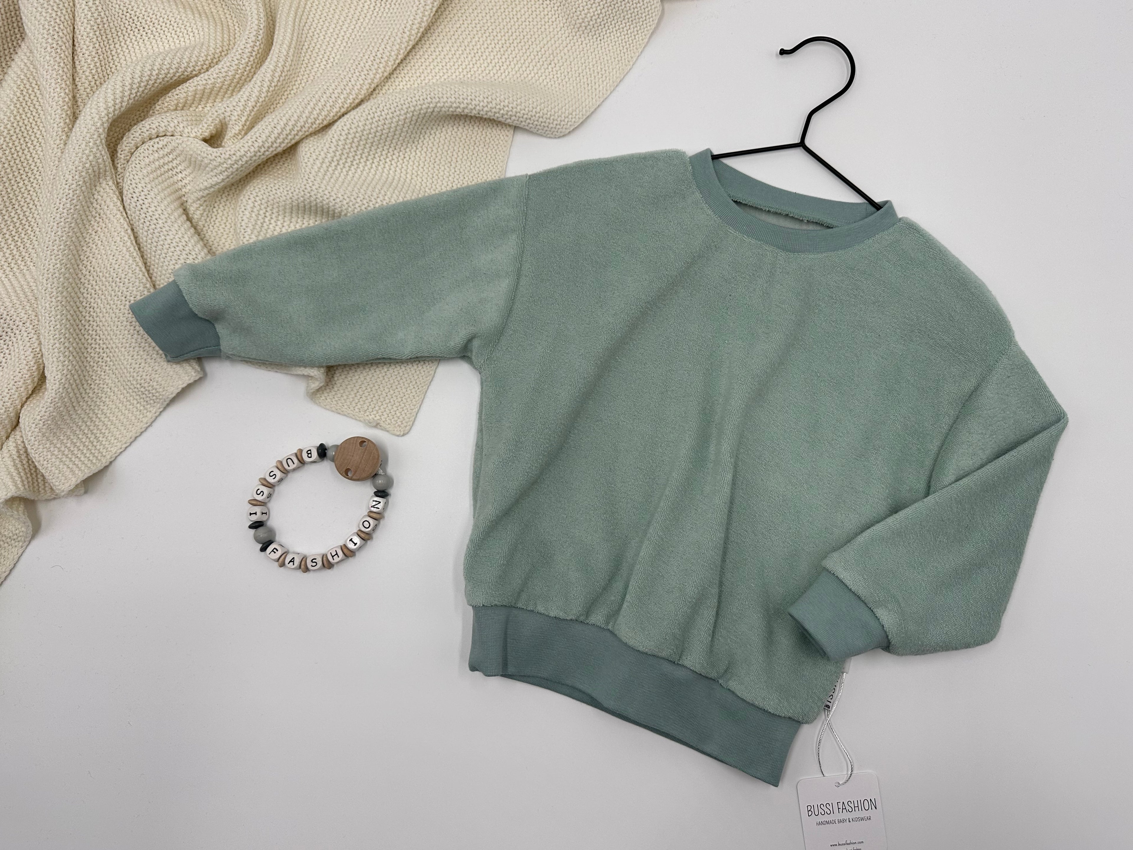 Frotteesweater 86 sea green