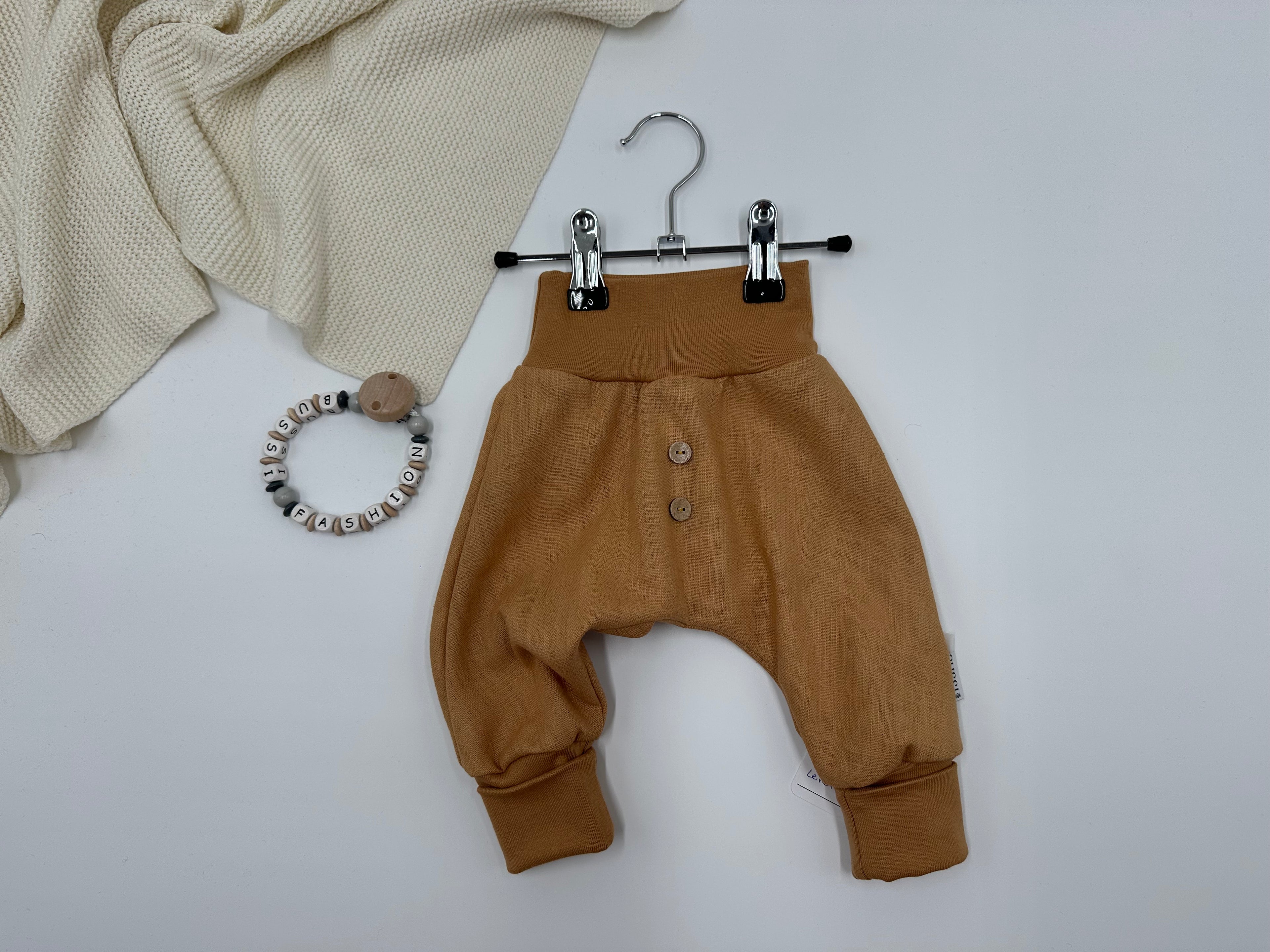 Leinenhose 62 camel