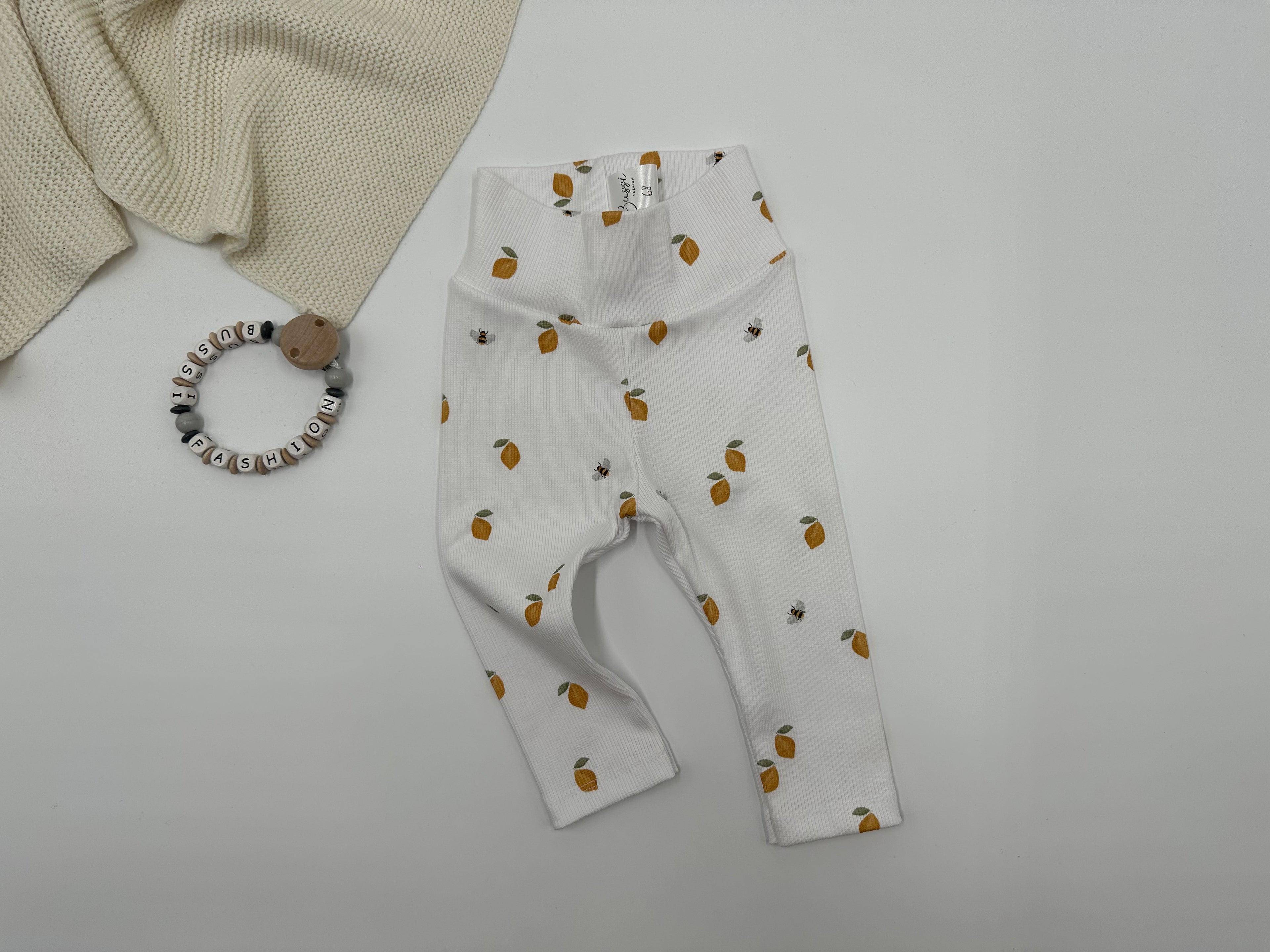 Rib-Leggings 68 Zitronen