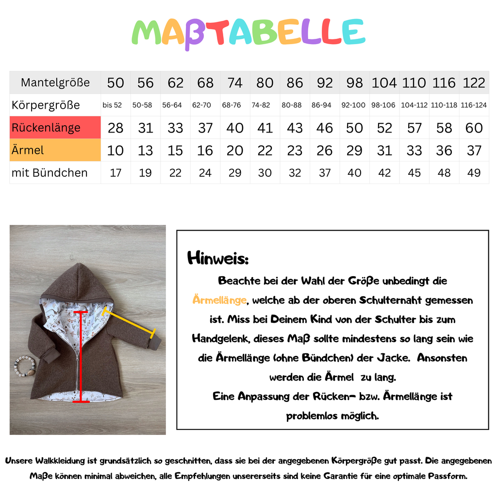 Mantel aus Wollwalk