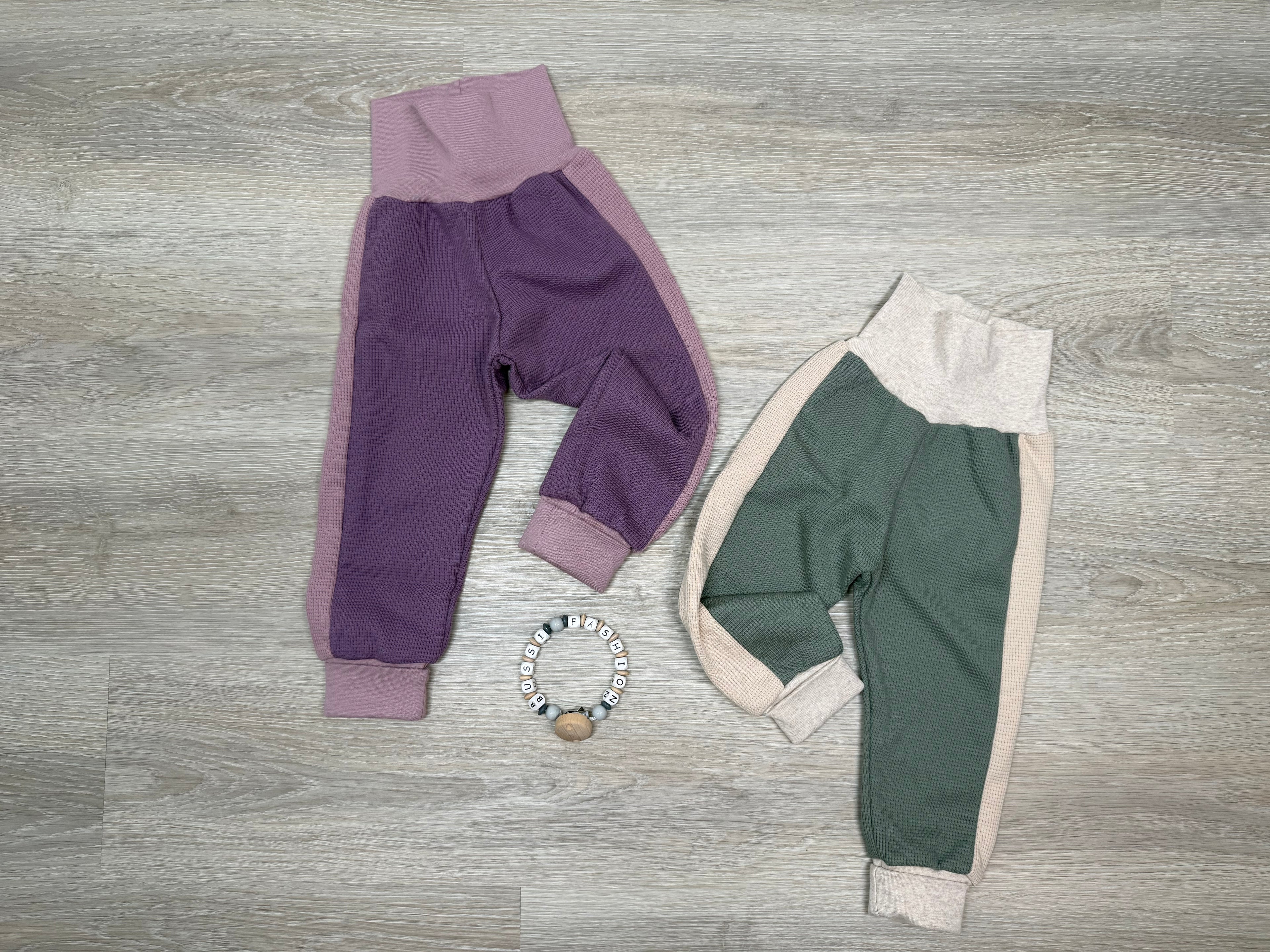Waffeljogger lila/rosa