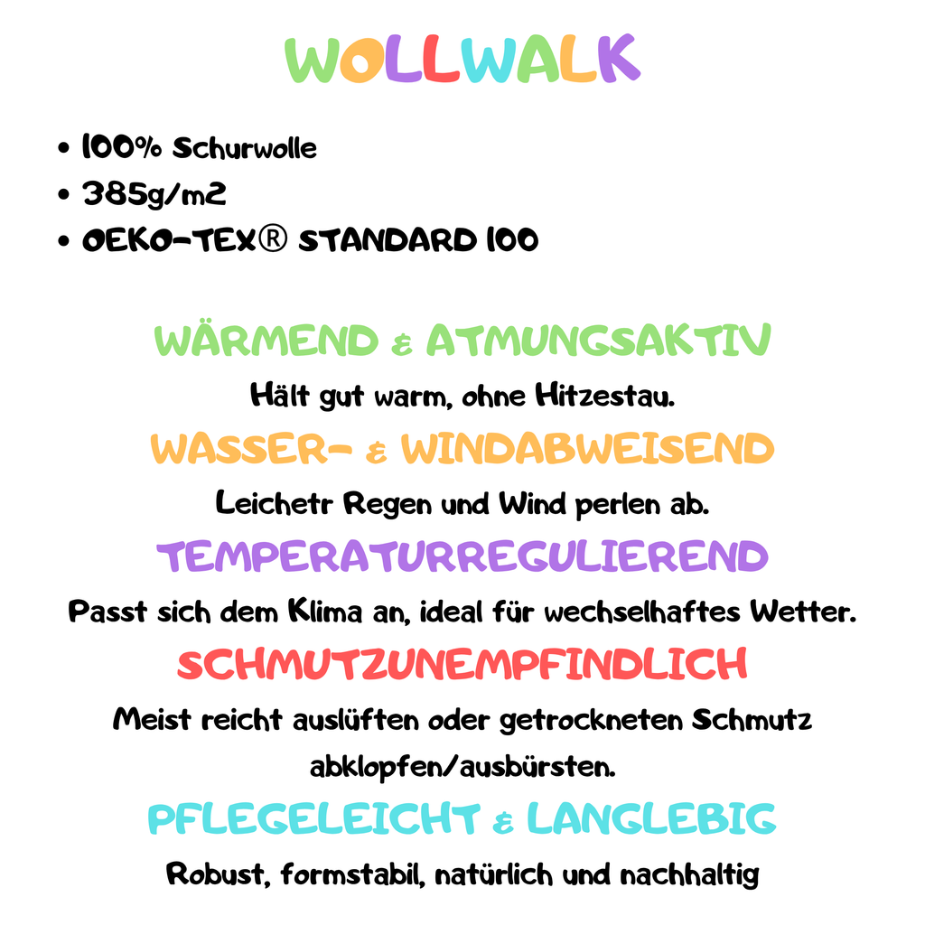 Mantel aus Wollwalk