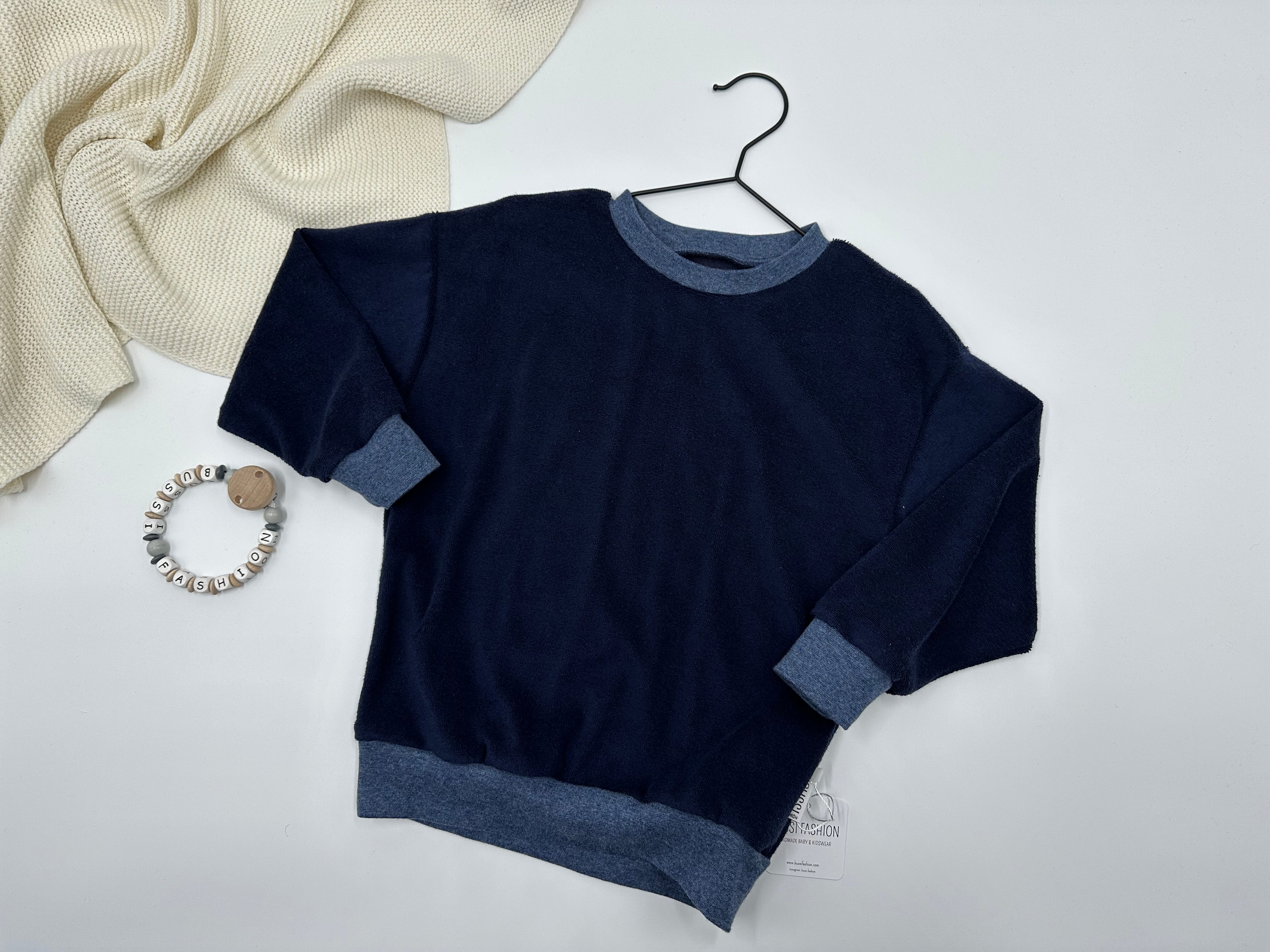 Frotteesweater 104 dark jeans