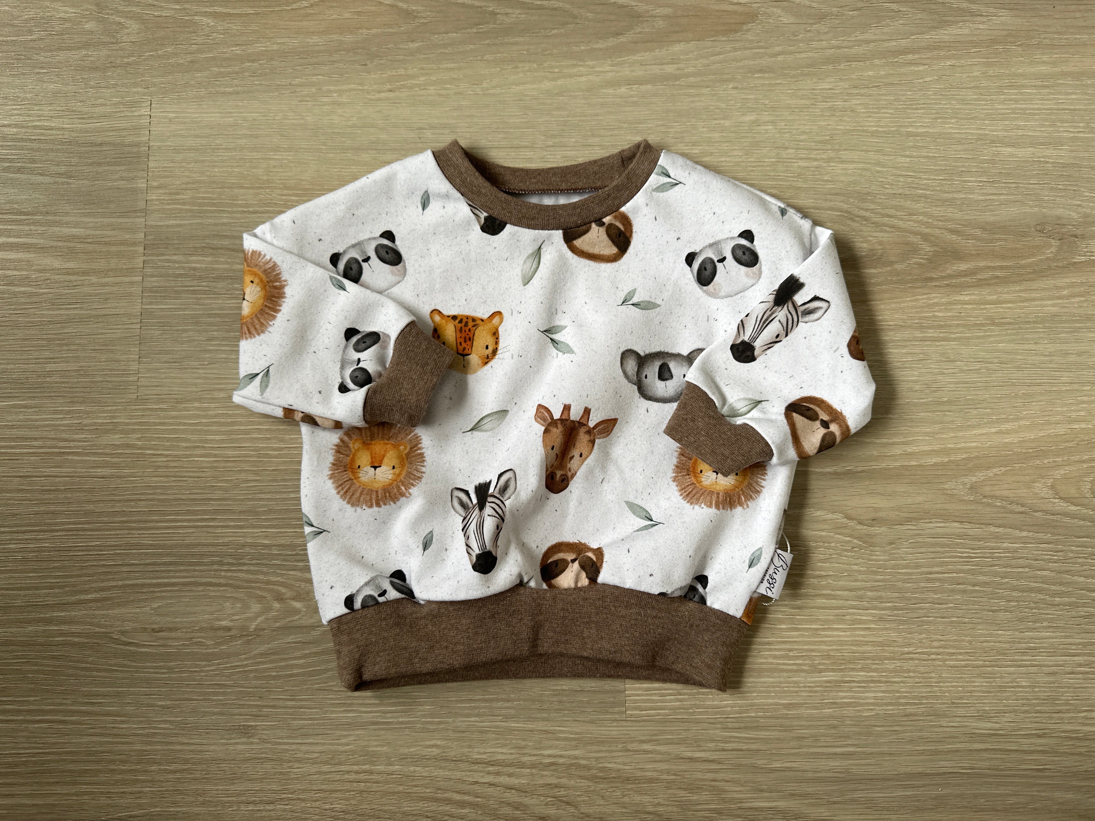 Oversize Sweater 62 Safari Head/chocolate