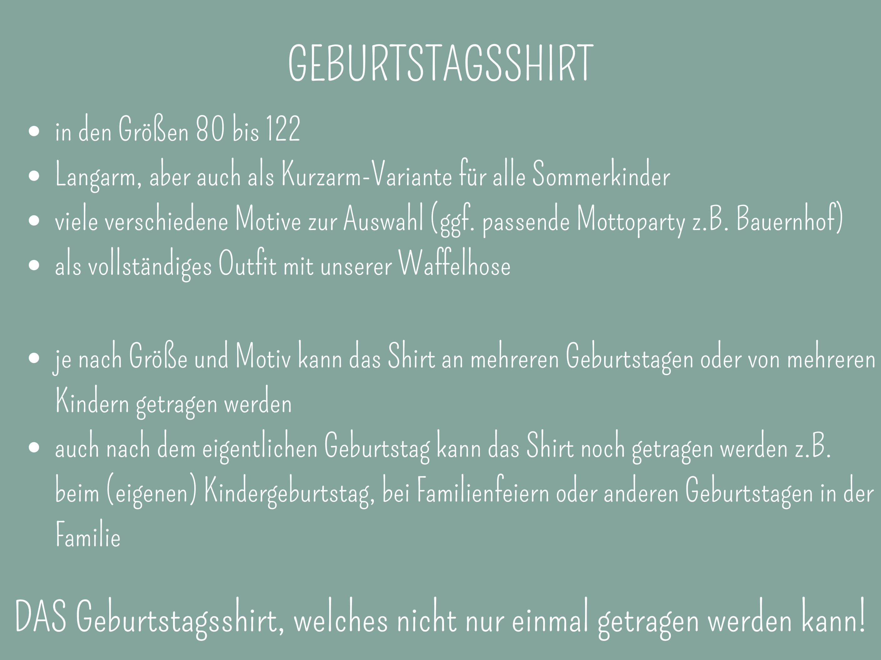 Geburtstagsshirt