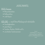 Jacke aus Wollwalk