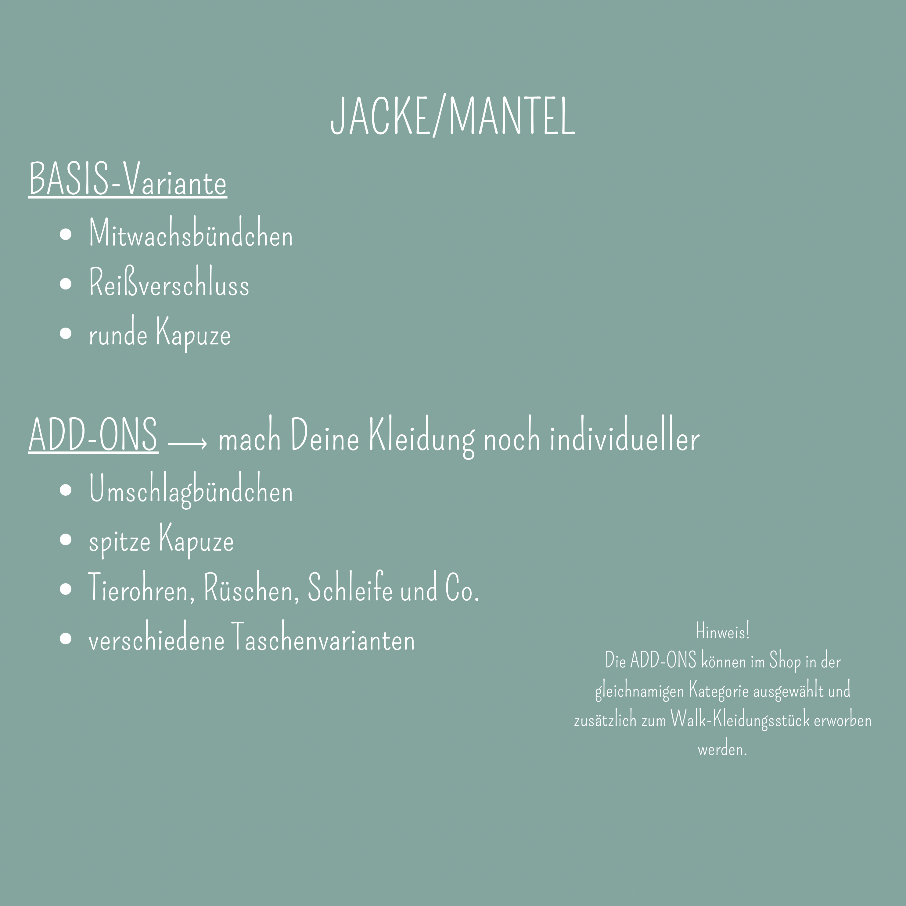 Jacke aus Wollwalk
