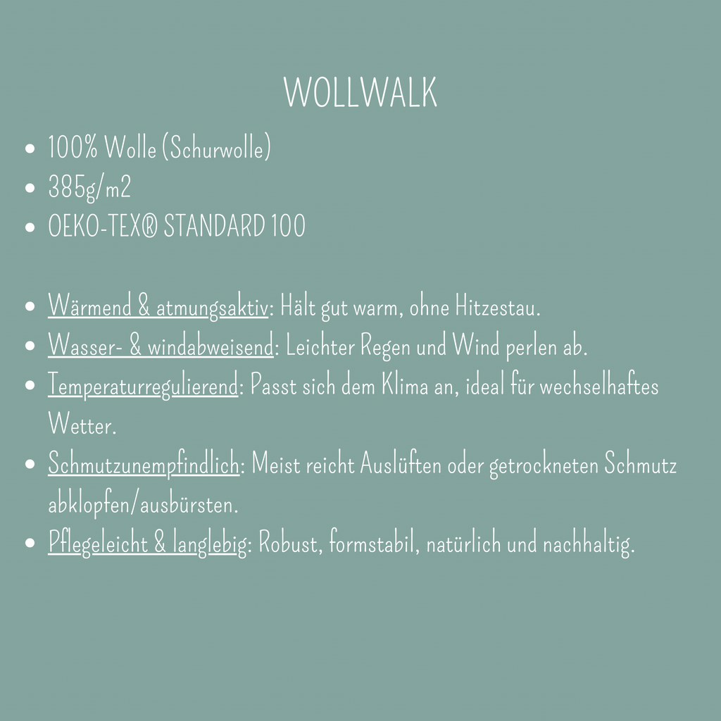Jacke aus Wollwalk