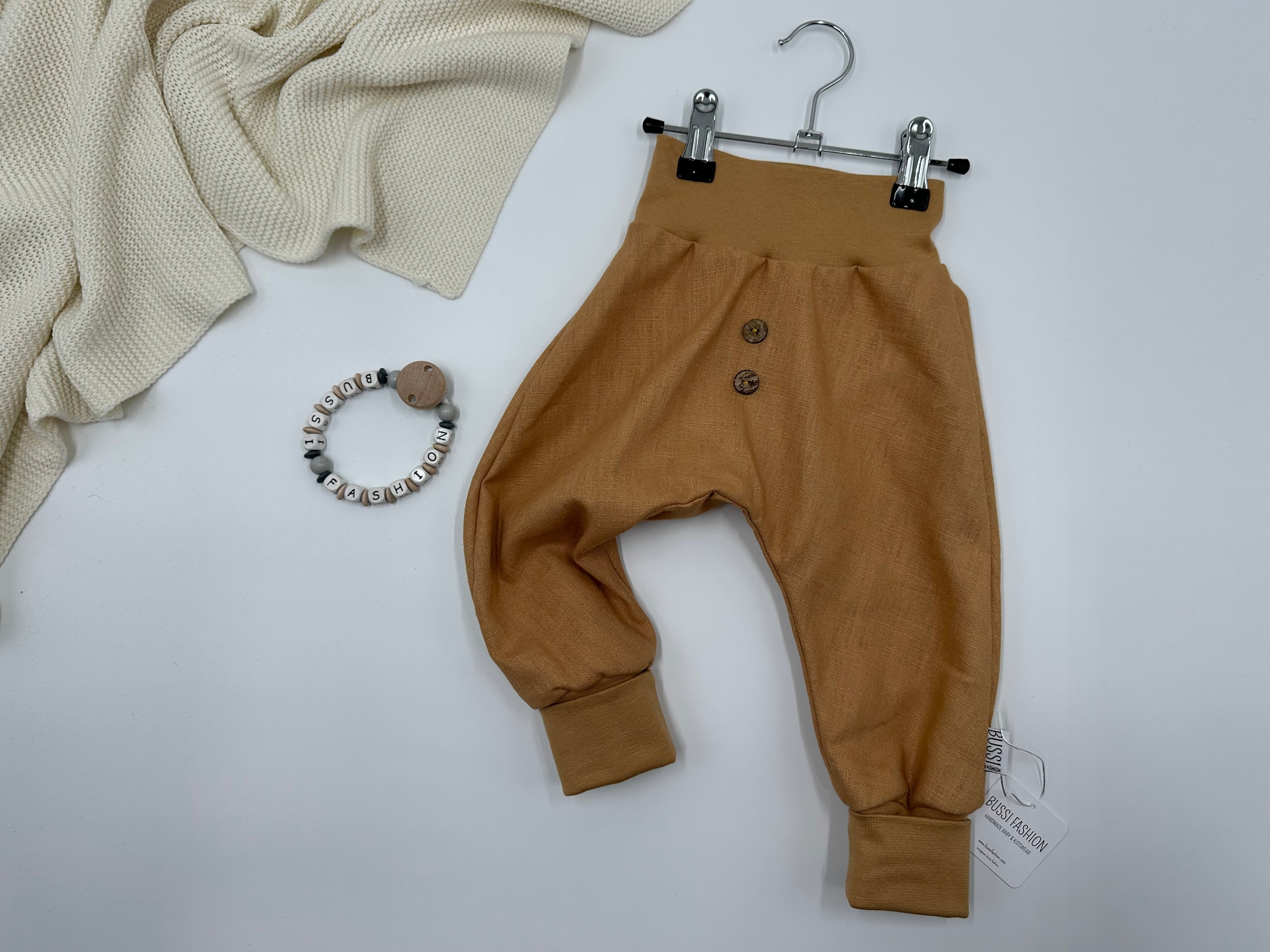 Leinenhose 86 camel