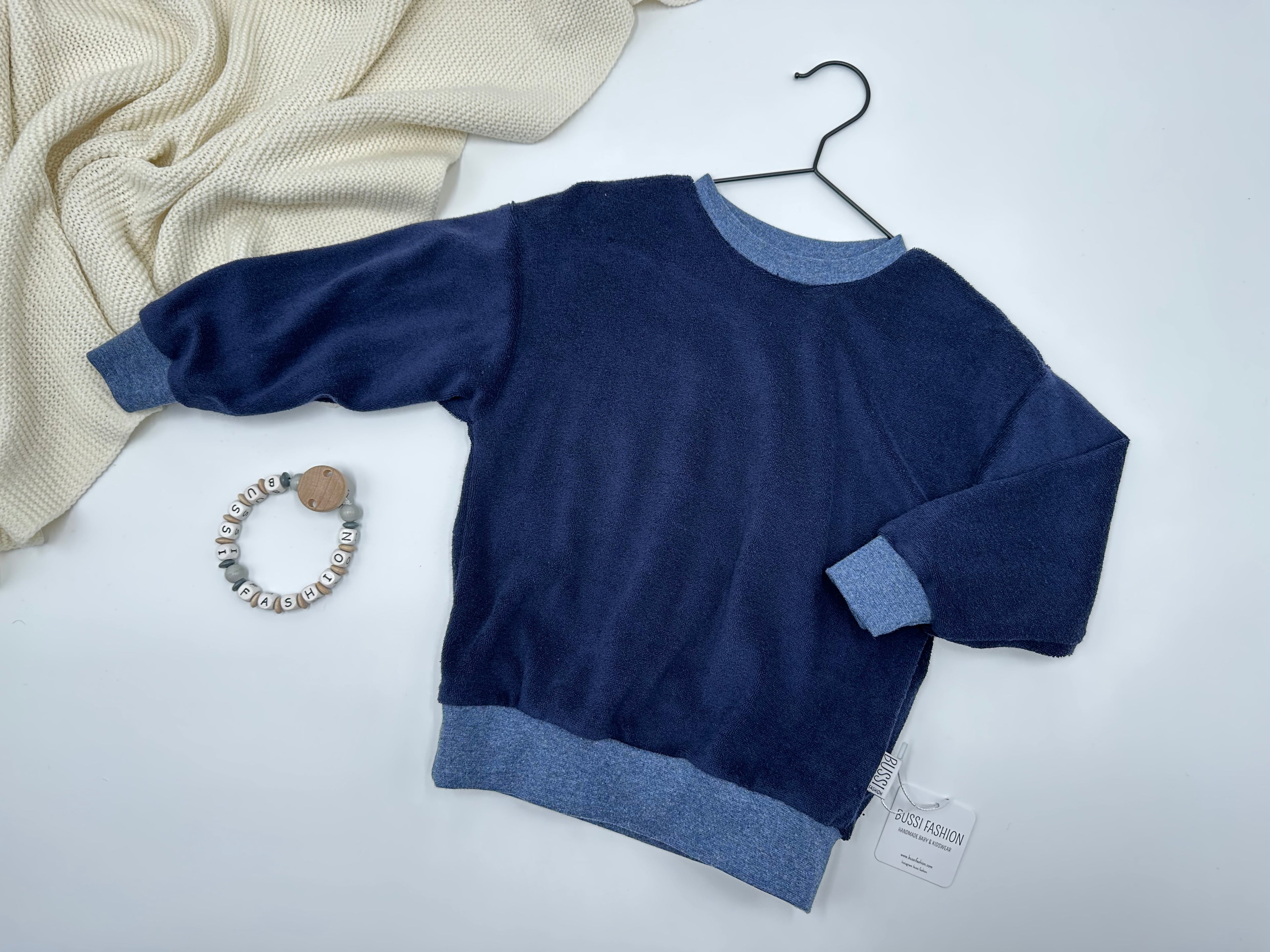 Frotteesweater 98 dark jeans
