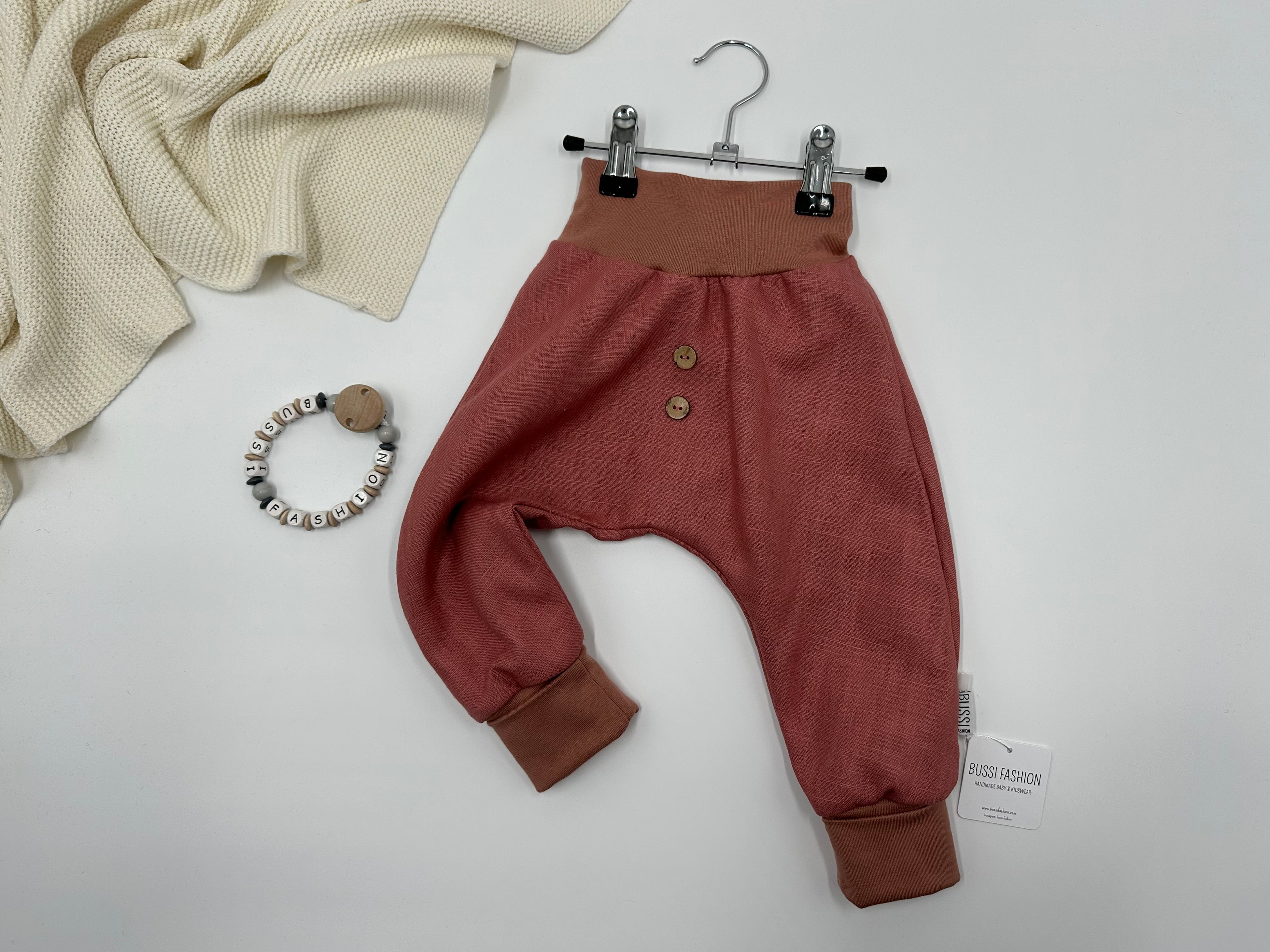 Leinenhose 86 clay pink