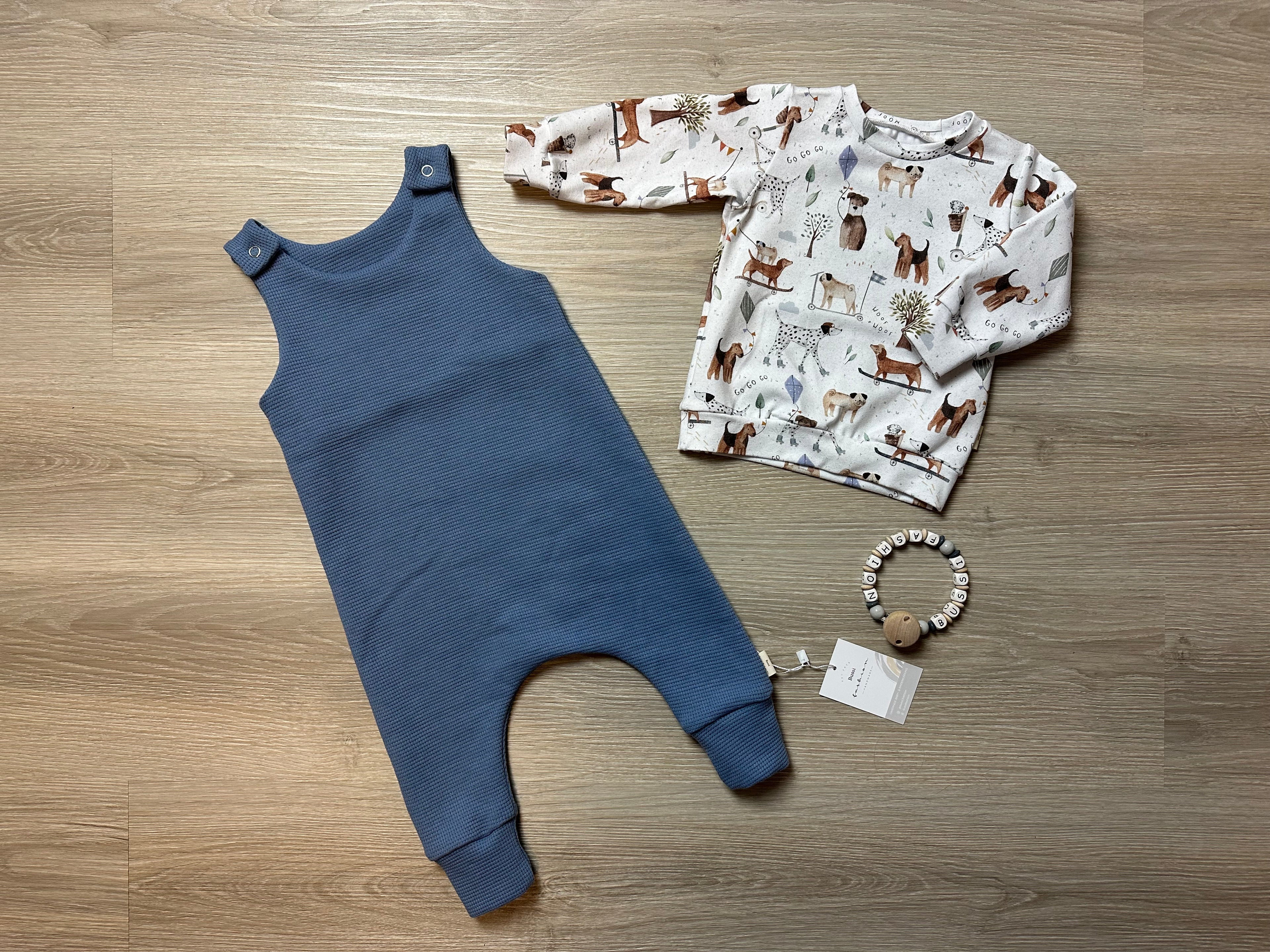 Romper &amp; Pullover 74 Walk/sky