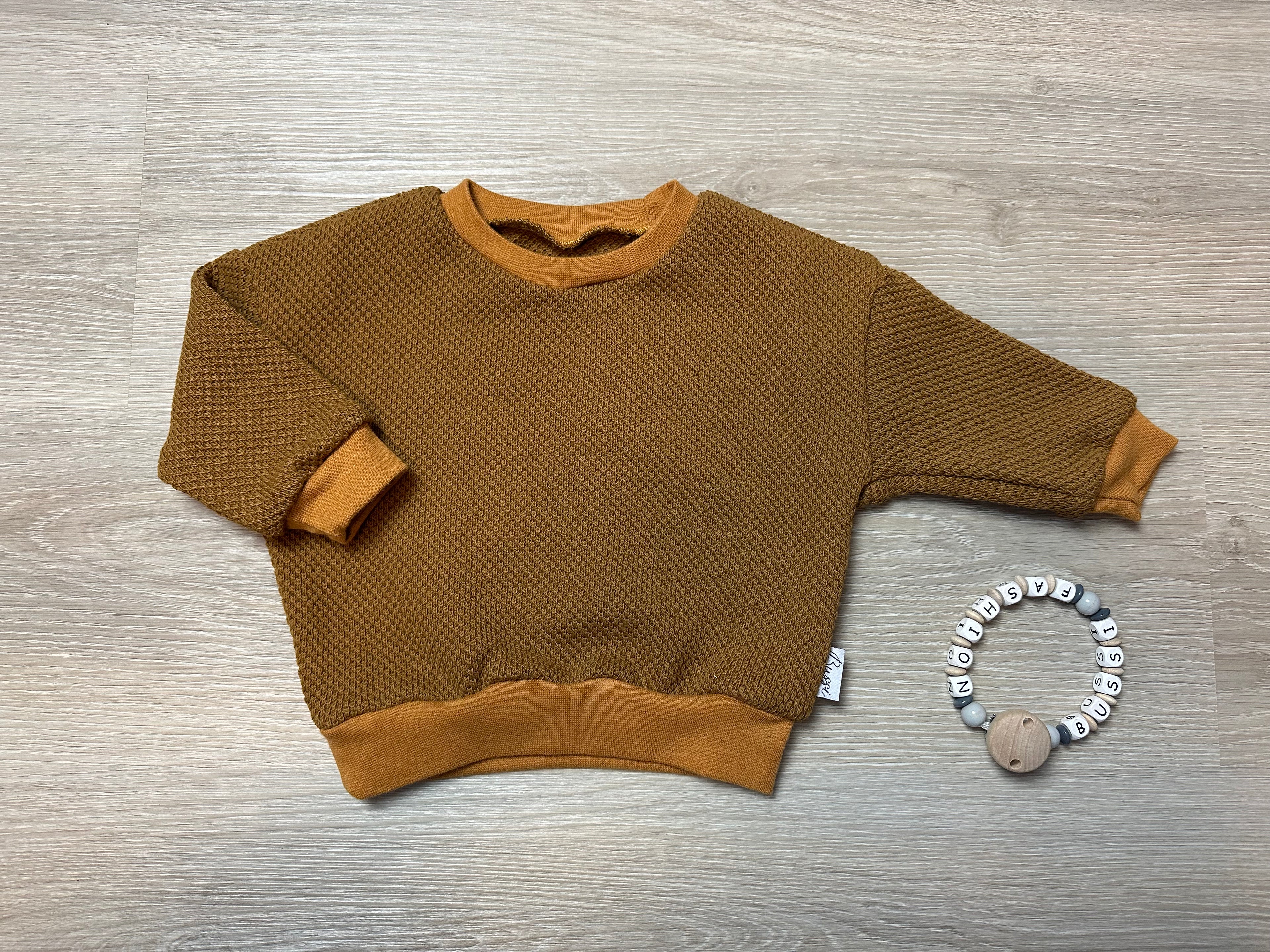 Oversize Sweater Strick 68 sunset