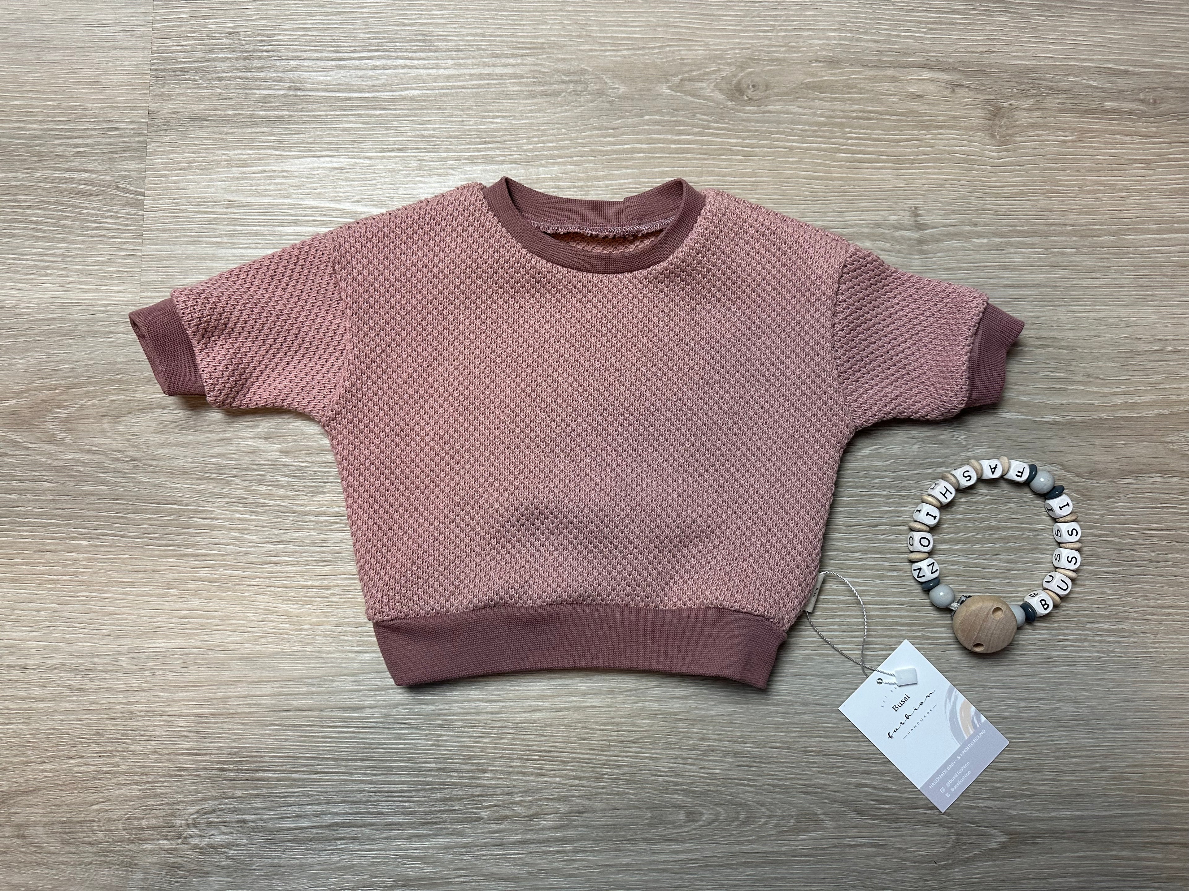 Oversize Sweater Strick 50 rosa