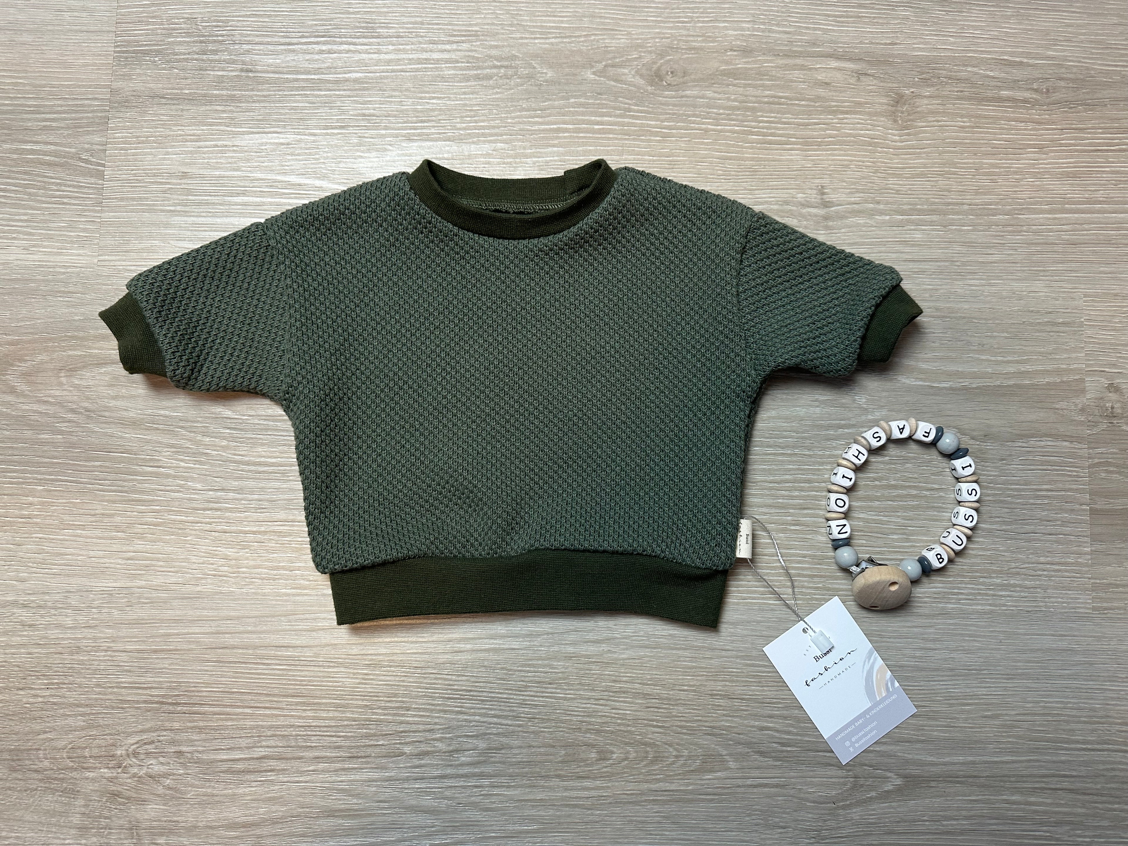 Oversize Sweater Strick 44 grün