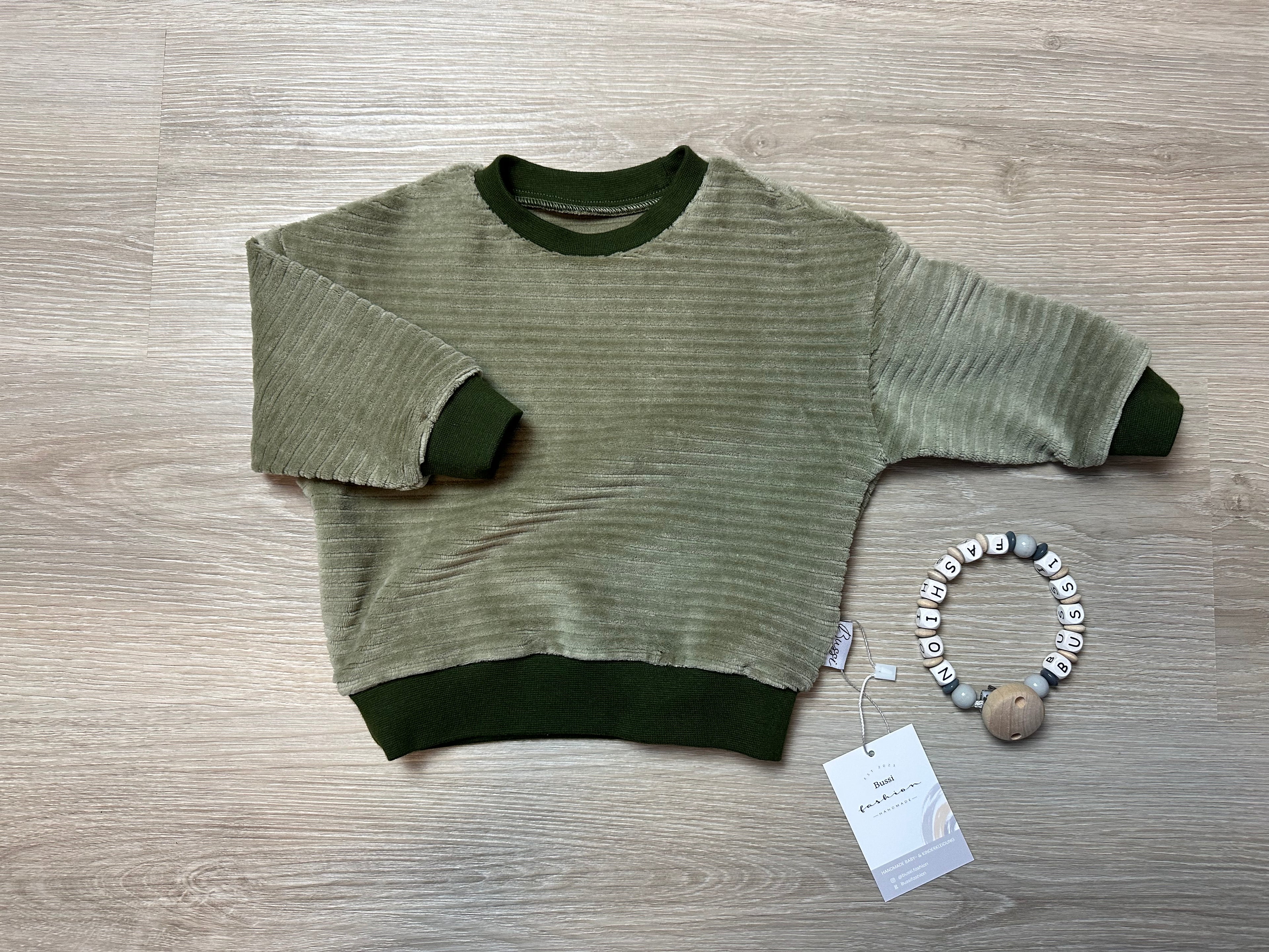 Oversize Sweater Cord 68 forest