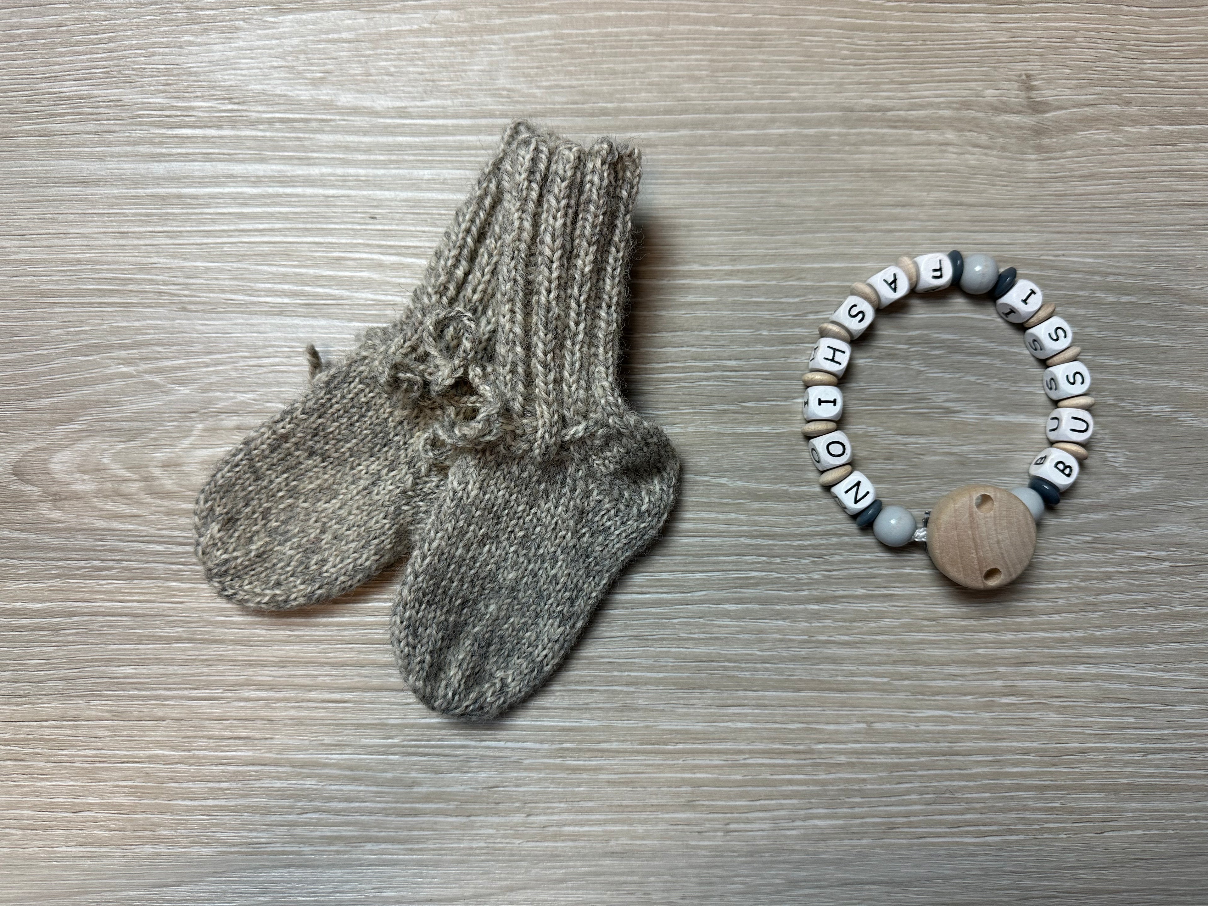 Stricksocken 0-6 Monate
