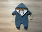 Walk overall zipper