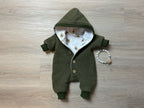Walk overall zipper