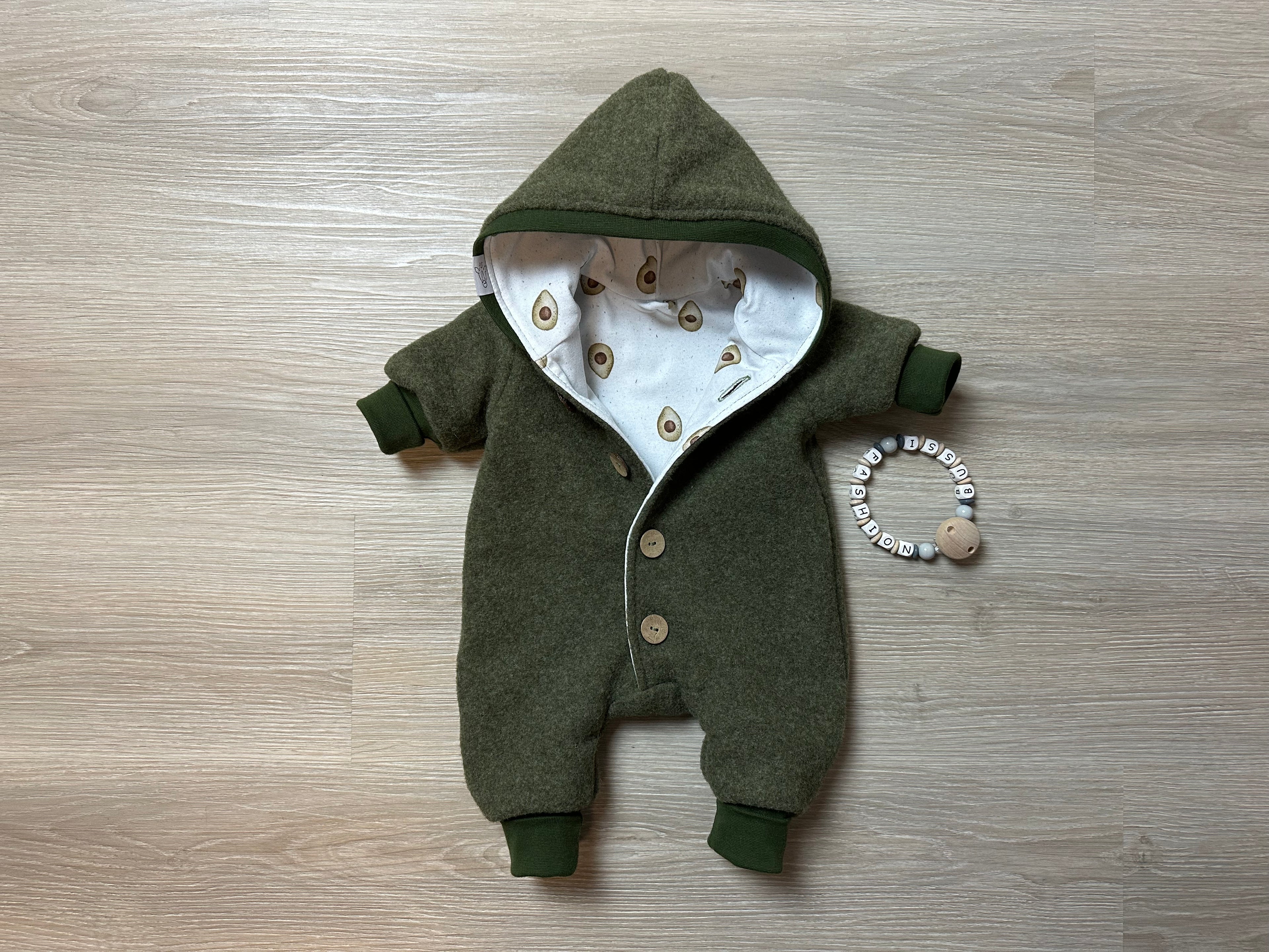 Walk overall zipper
