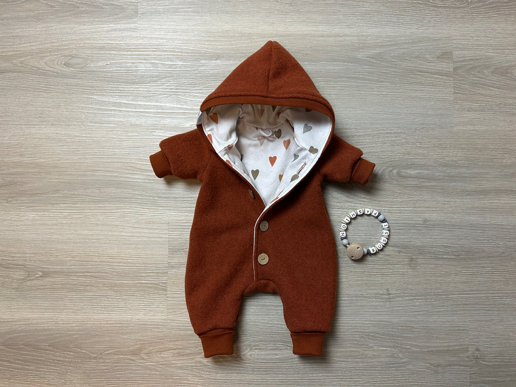 Walk overall zipper