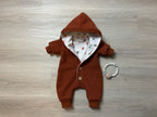 Walk overall zipper