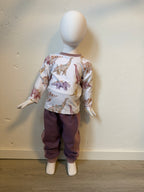 Waffeljogger lila/rosa