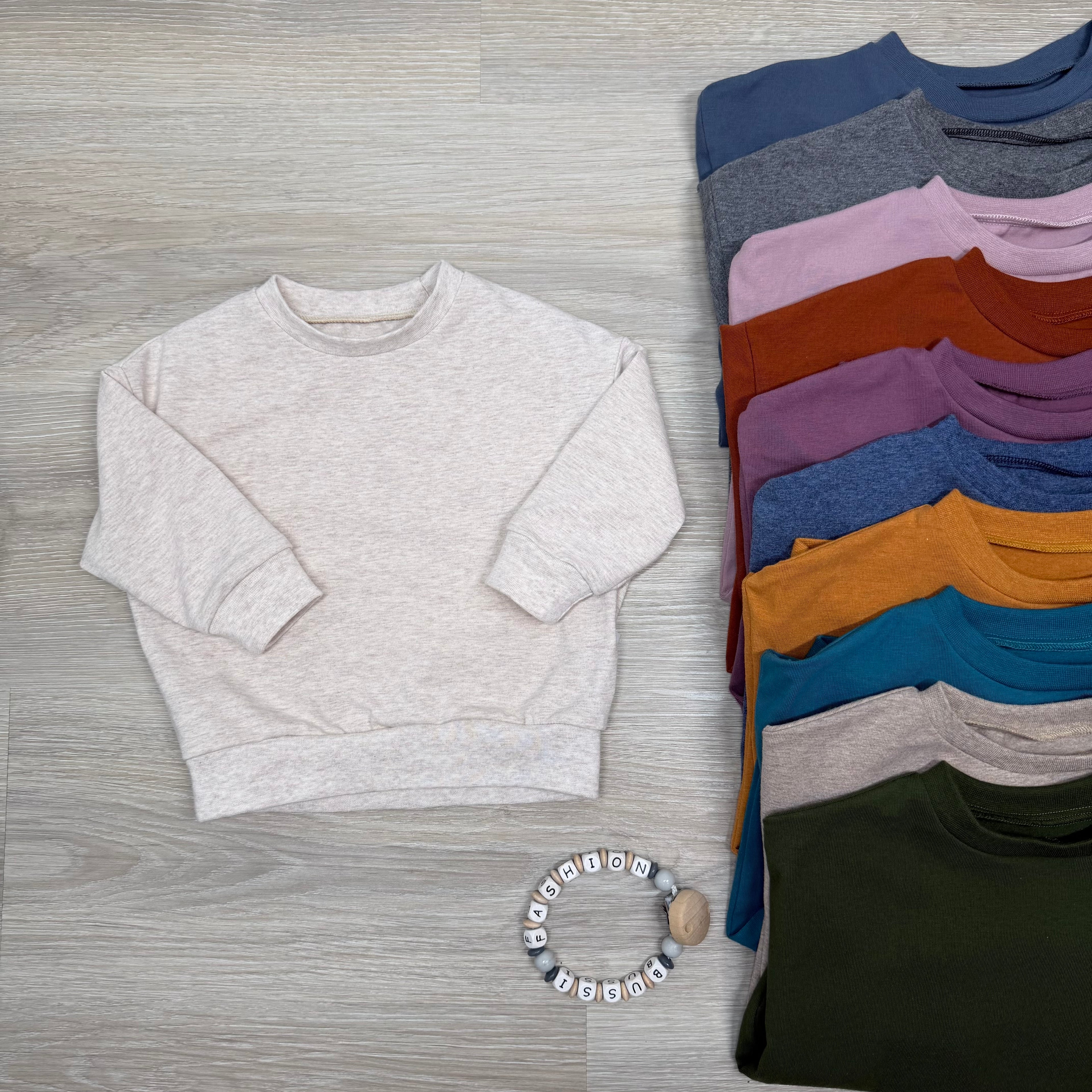 Jerseysweater einfarbig