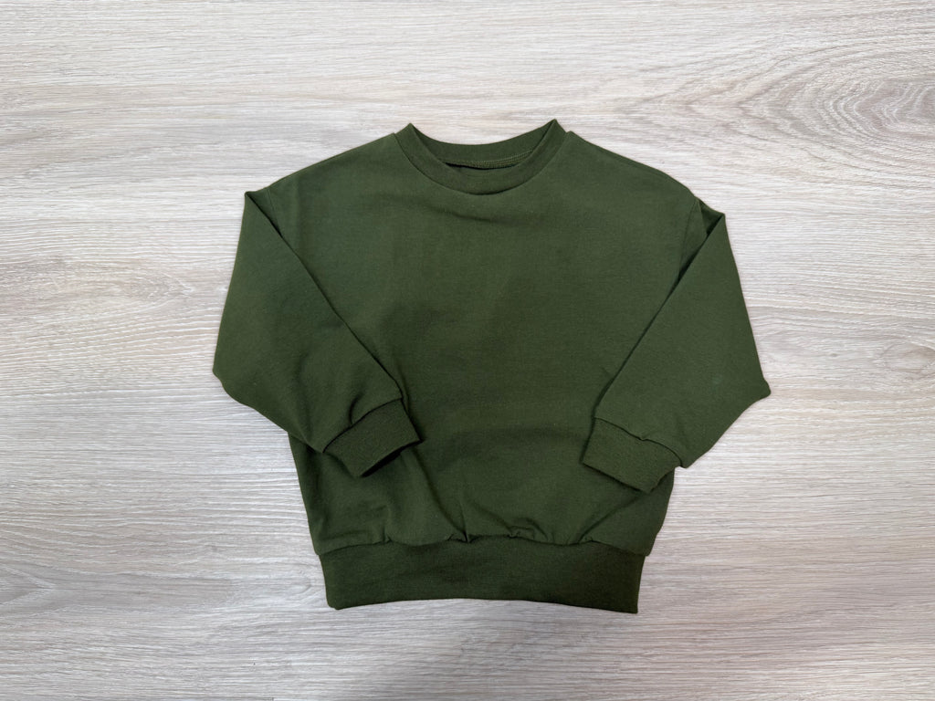 Jerseysweater einfarbig